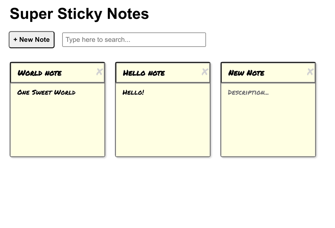 sticky notes app